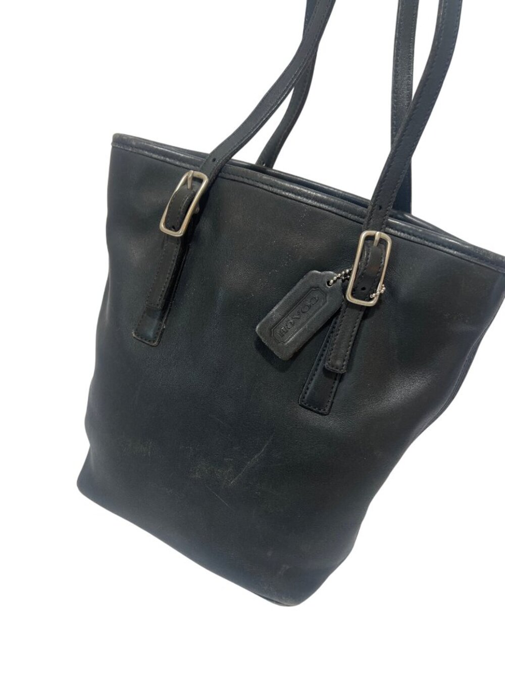 Coach Vintage Legacy A1D-9803 Black  Leather Day Tote Shoulder Bag